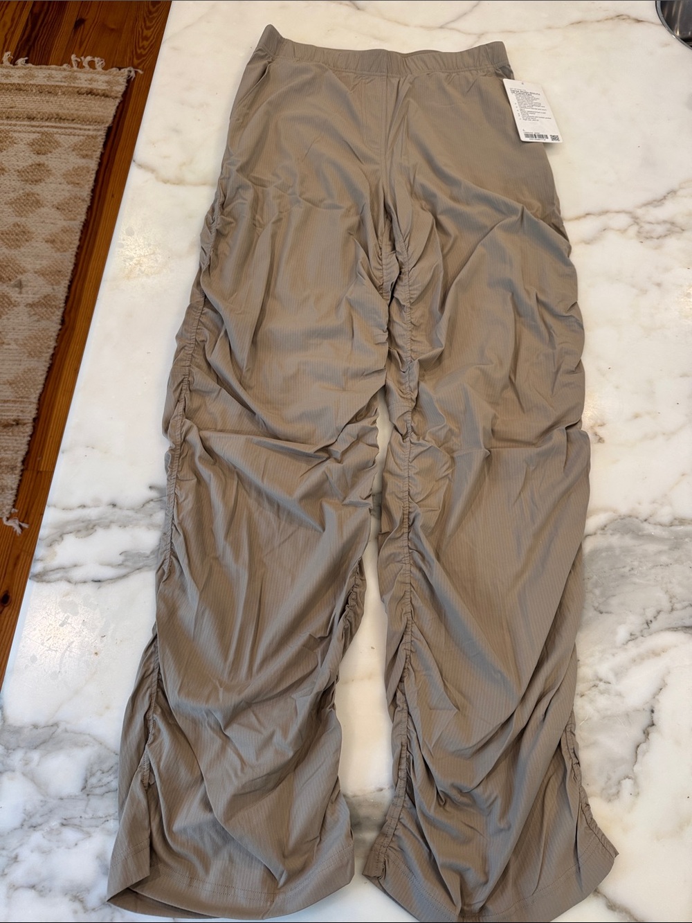 lululemon athletica Ruched Track Pants in Taupe